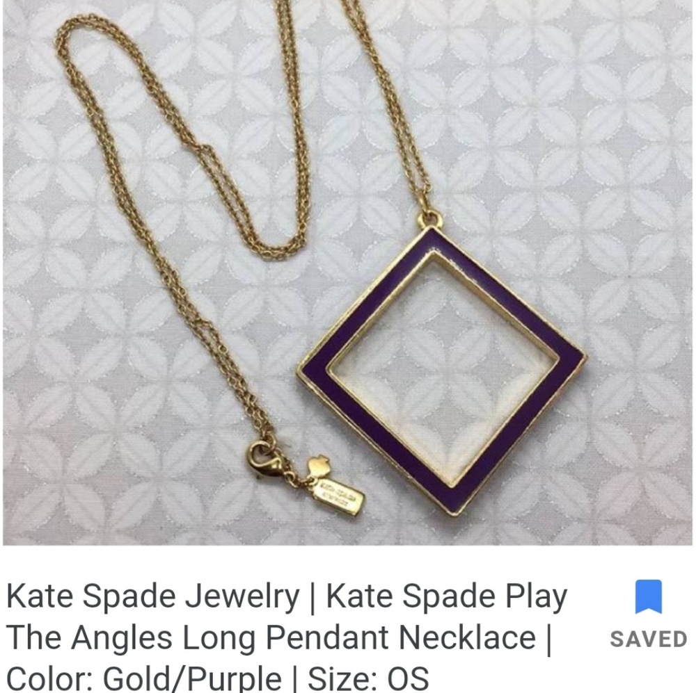 Kate spade "play the angles" necklace